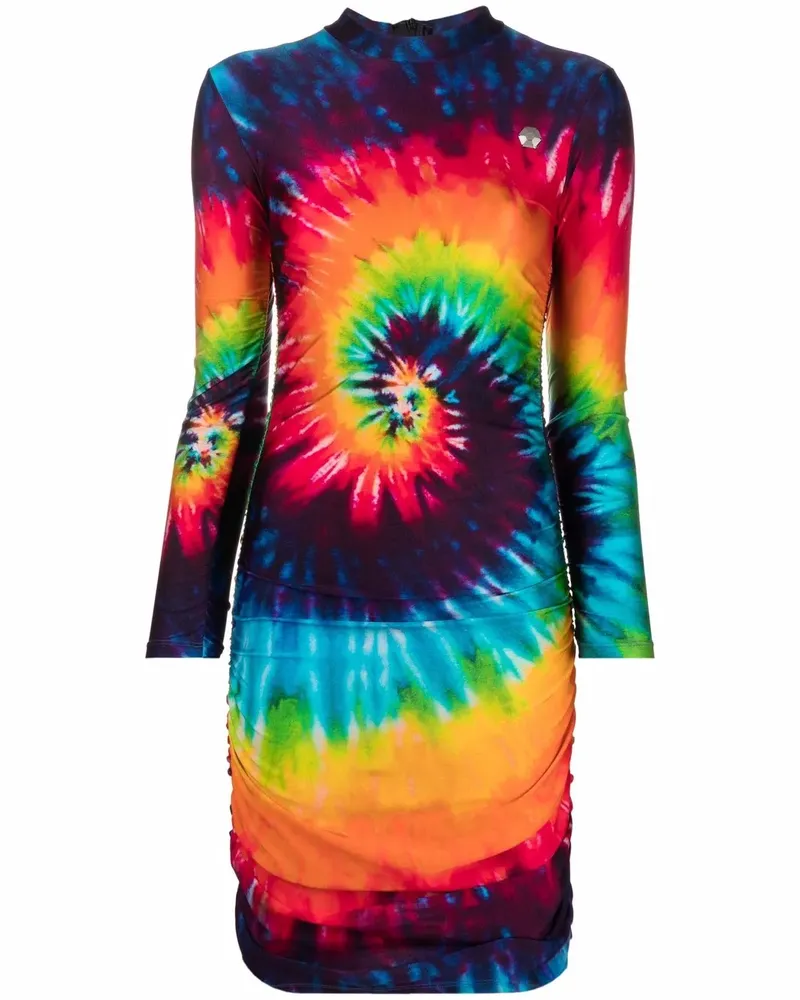 Philipp Plein Minikleid mit Batikmuster - Violett Violett