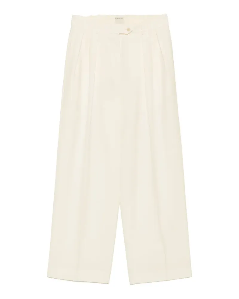 Calvin Klein pleated tailored trousers - Weiß Weiß