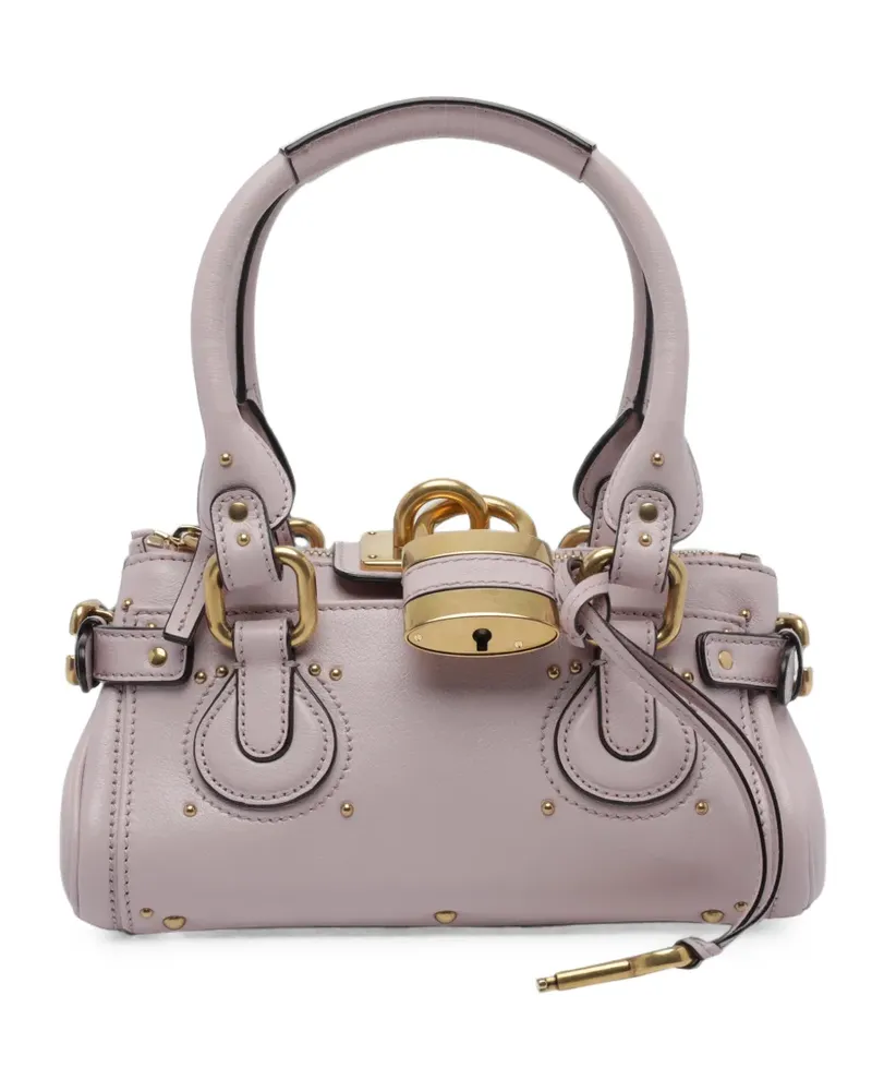 Chloé small Paddington leather handbag - Rosa Rosa