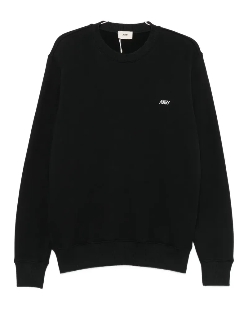 AUTRY logo-embroidered cotton sweater - Schwarz Schwarz