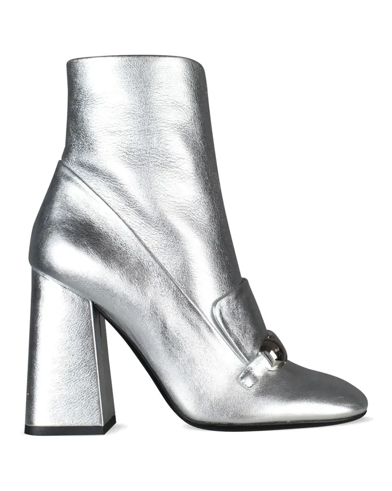 Burberry Brabant leather boots - Silber Silber