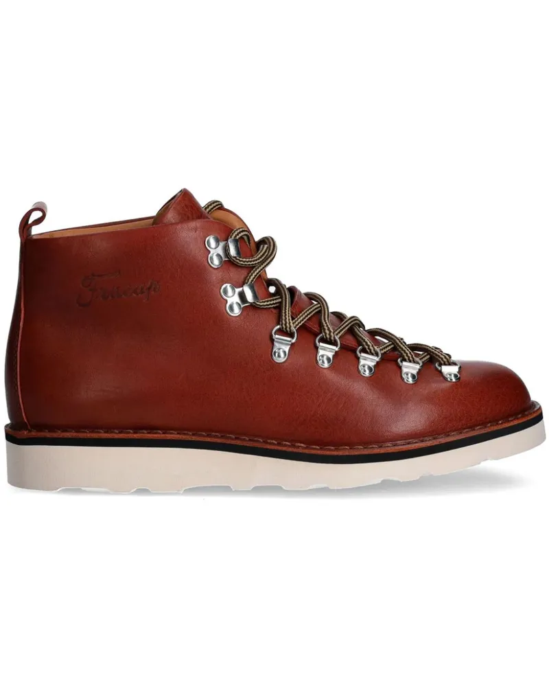 Fracap Stiefeletten mit Schnürung - Rot Rot