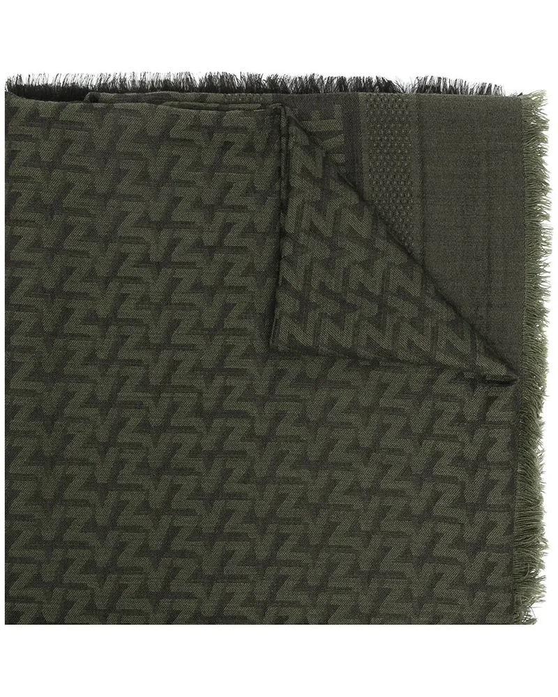 Zadig & Voltaire Glenn' Schal mit Logo - Grün Grün