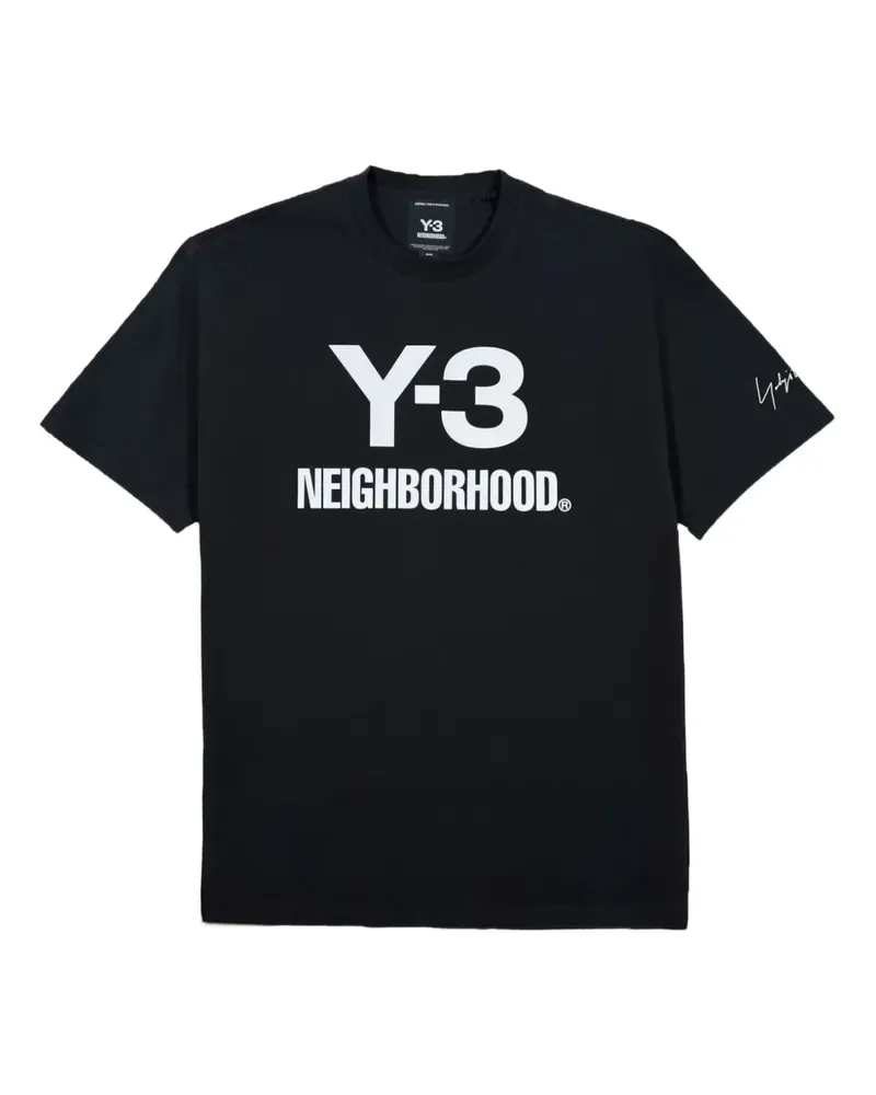 Y-3 x Neighborhood T-Shirt mit Logo-Print - Schwarz Schwarz