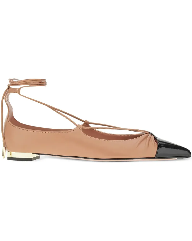 Aquazzura Gabi Ballerinas mit spitzer Kappe - Nude Nude