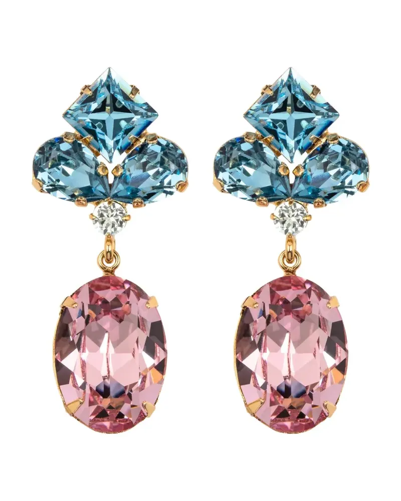 Jennifer Behr Lainey Ohrringe mit Kristallen - Gold Gold