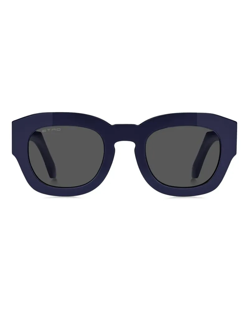 Etro Sonnenbrille mit eckigem Gestell - Blau Blau