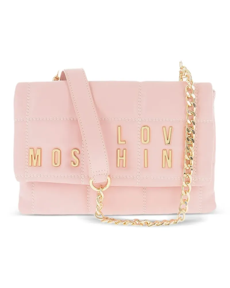 Moschino Gesteppte Schultertasche - Rosa Rosa
