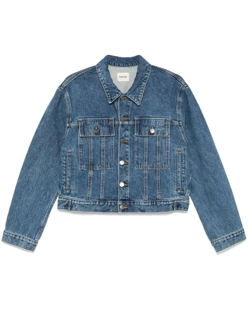 KHAITE Saunder Jacke - Blau Blau