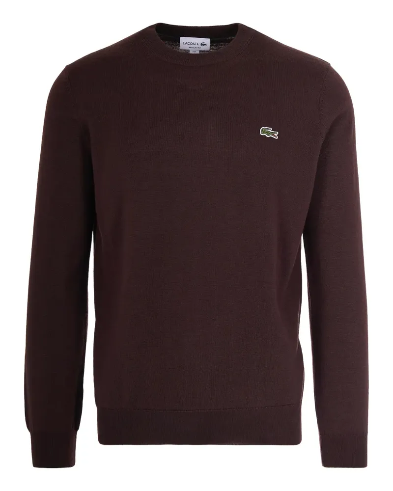 Lacoste Sweatshirt mit Rundhalsausschnitt - Braun Braun