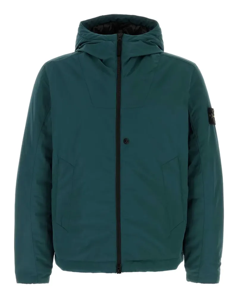 Stone Island Gefütterte Kapuzenjacke - Grün Grün