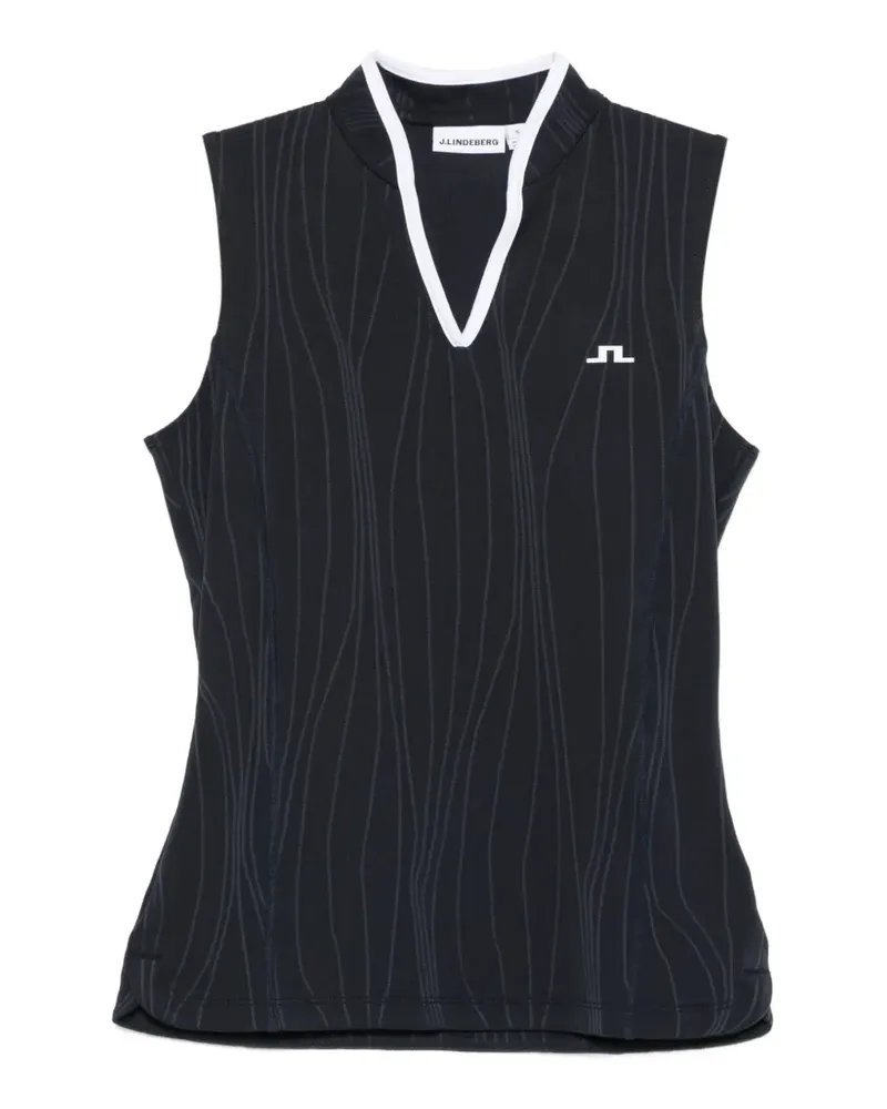J.Lindeberg Trägershirt mit V-Ausschnitt - Schwarz Schwarz