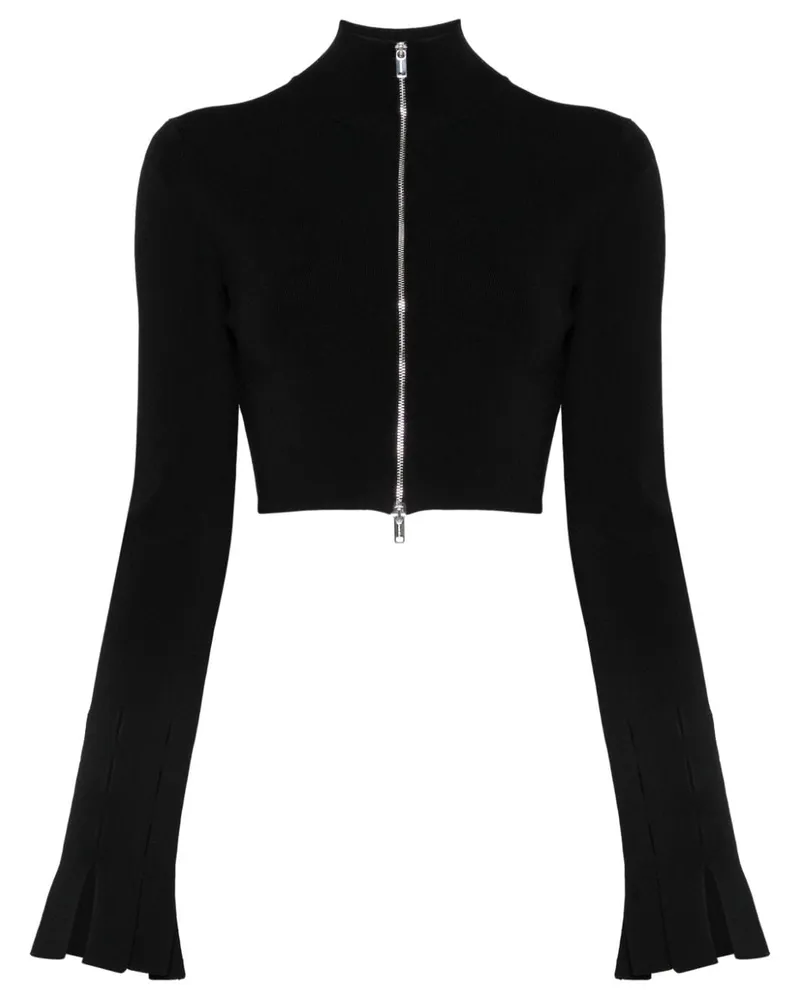 Nanushka Cardigan mit Reißverschluss - Schwarz Schwarz