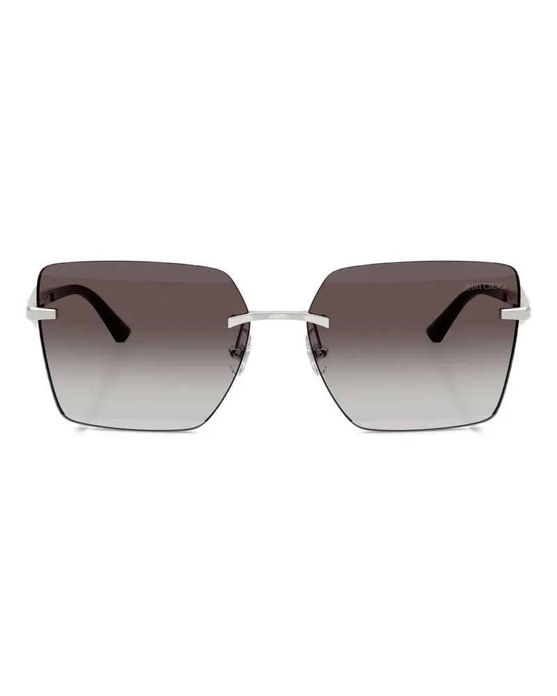 Jimmy Choo Rahmenlose Sonnenbrille - Silber Silber