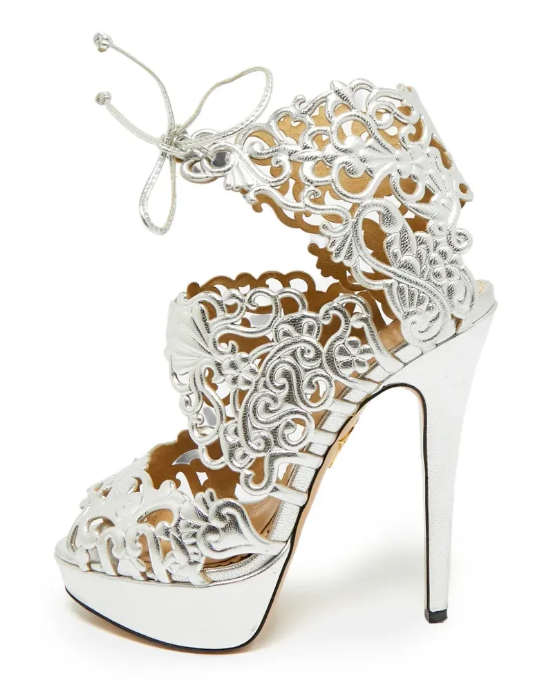 Charlotte Olympia Belinda Plateau-Sandalen - Silber Silber