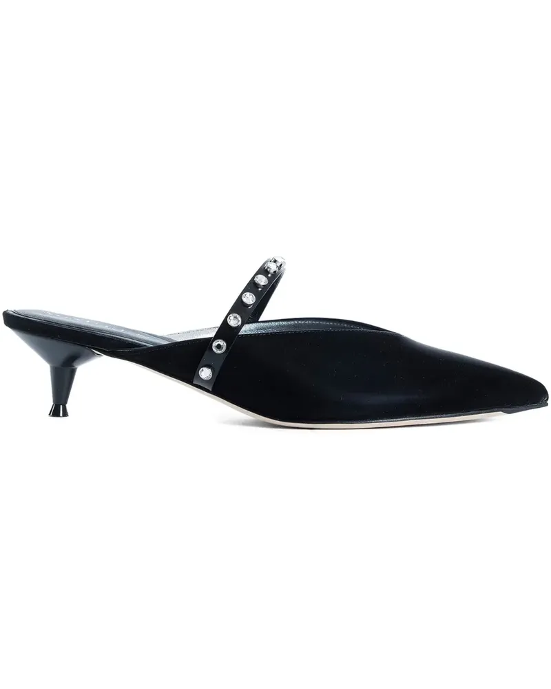 Alexander McQueen Verzierte Revel Slingback-Mules 50mm - Schwarz Schwarz