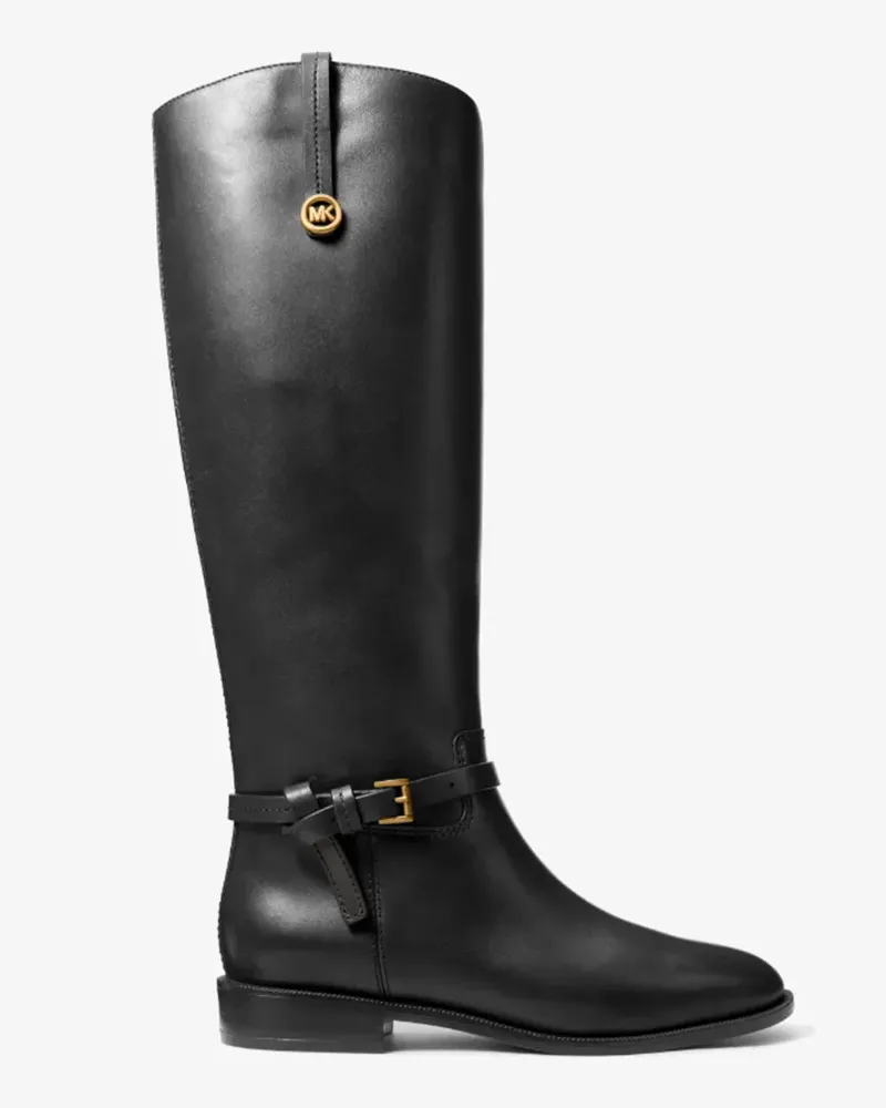 Michael Kors Beverly leather riding boots - Schwarz Schwarz