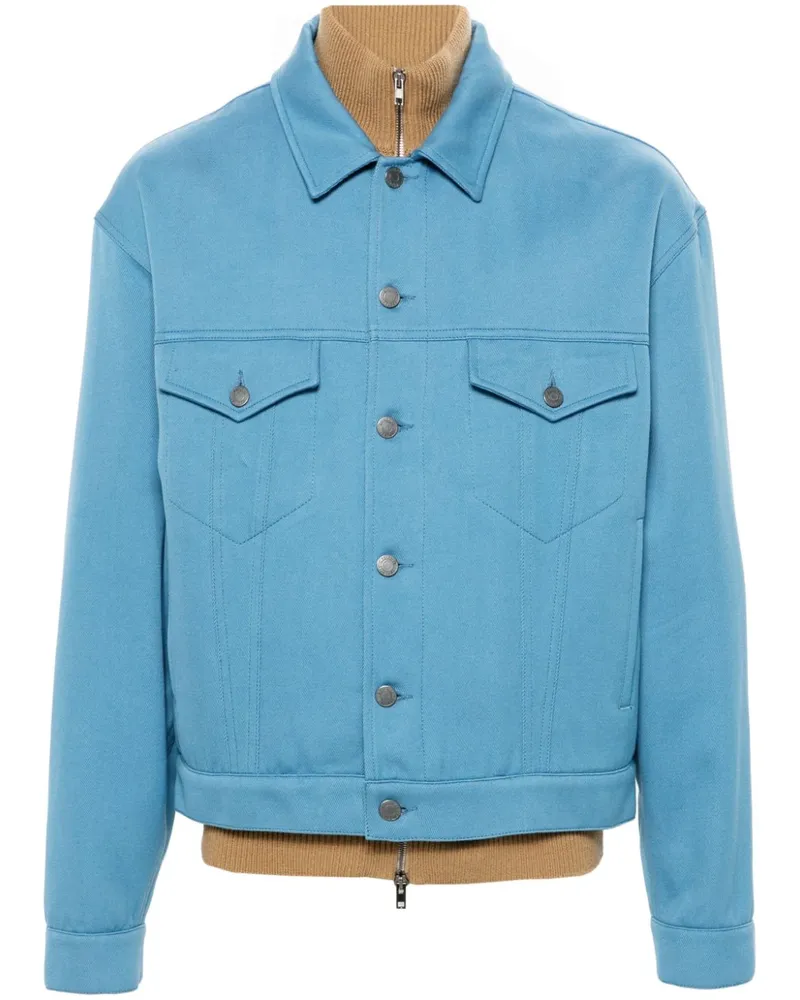 Moschino Jacke im Layering-Look Blau