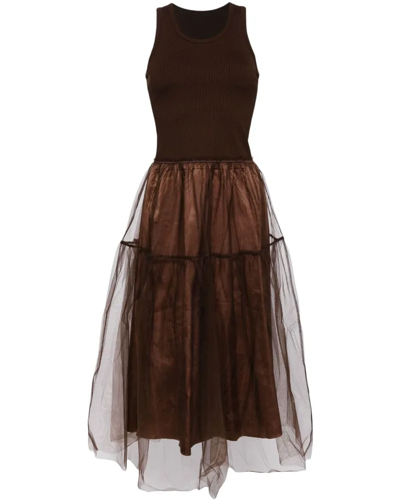 JNBY Midikleid mit Tülleinsätzen - Braun Braun