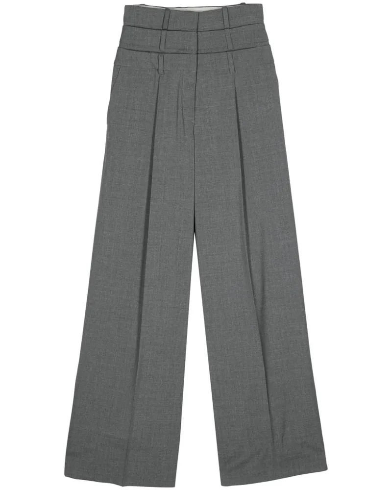 Viktor & Rolf Hose im Layering-Look - Grau Grau