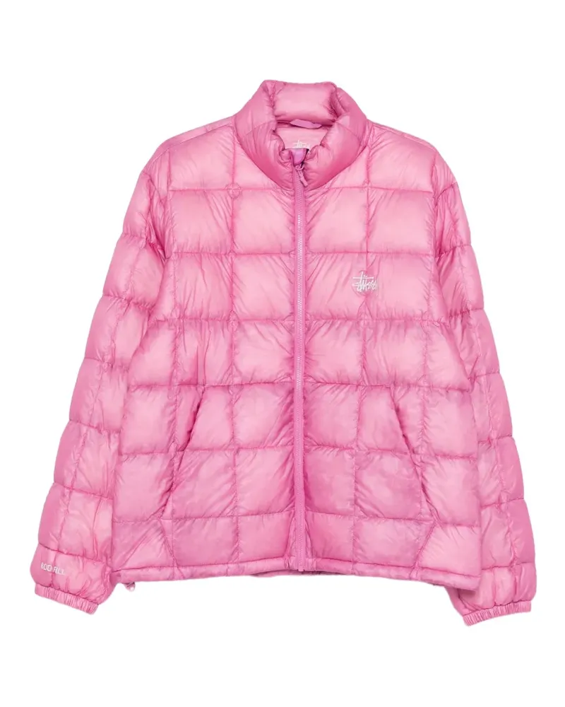 Stüssy Steppjacke mit Logo-Stickerei - Rosa Rosa