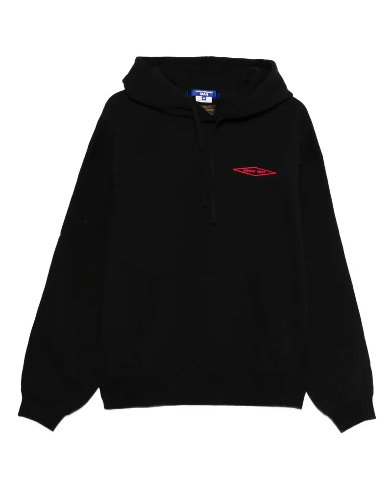 Junya Watanabe Hoodie mit Logo-Stickerei - Schwarz Schwarz