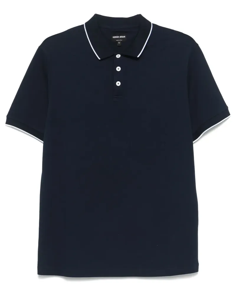 Giorgio Armani Klassisches Poloshirt - Blau Blau