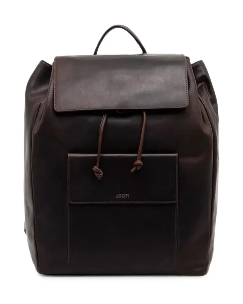 JOOP! Cerratano Claudio foldover-top drawstring backpack - Braun Braun