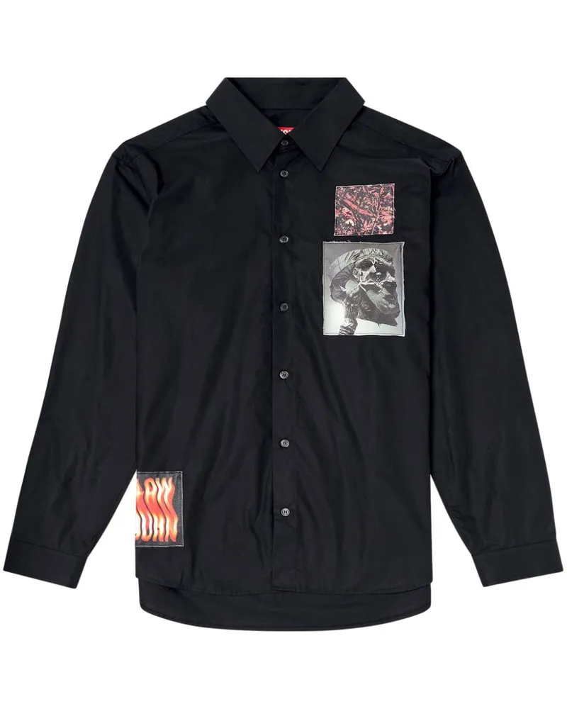 Diesel S-Harvey Hemd - Schwarz Schwarz