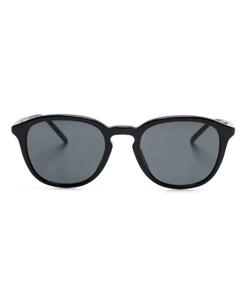 Saint Laurent Sonnenbrille mit eckigem Gestell - Schwarz Schwarz