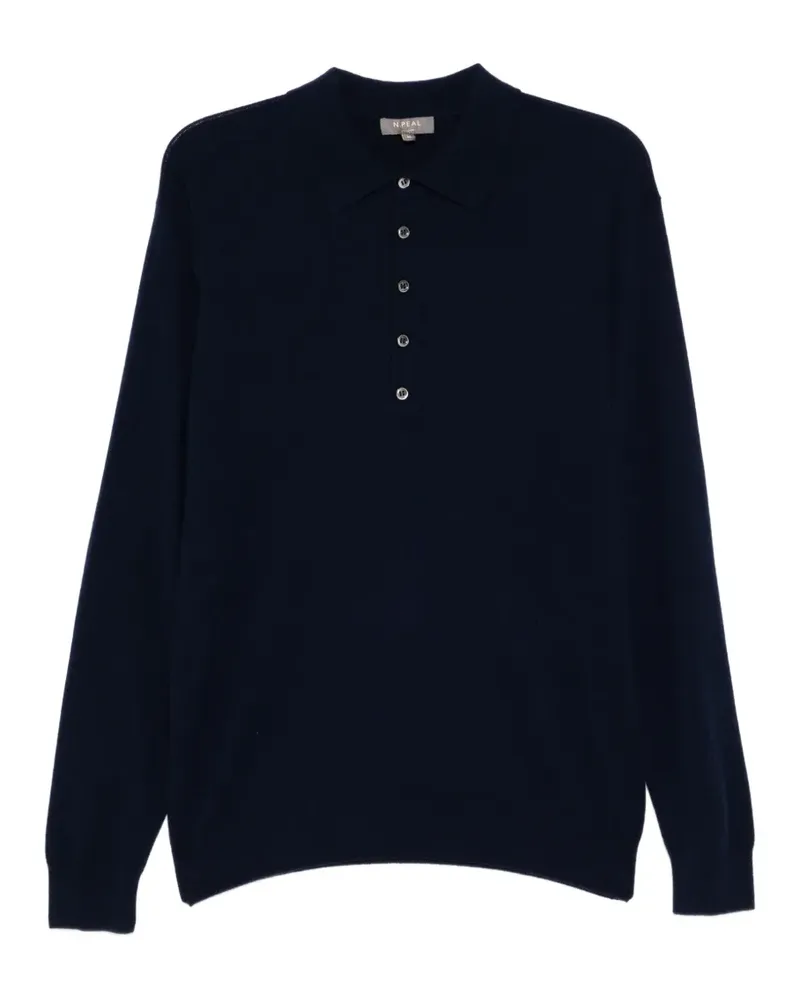 N.Peal Greenwich Poloshirt - Blau Blau