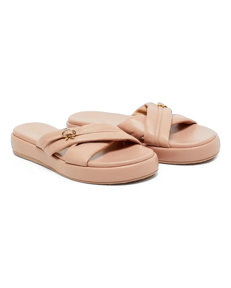 Gianvito Rossi Alima Sandalen mit überkreuzten Riemen - Rosa Rosa