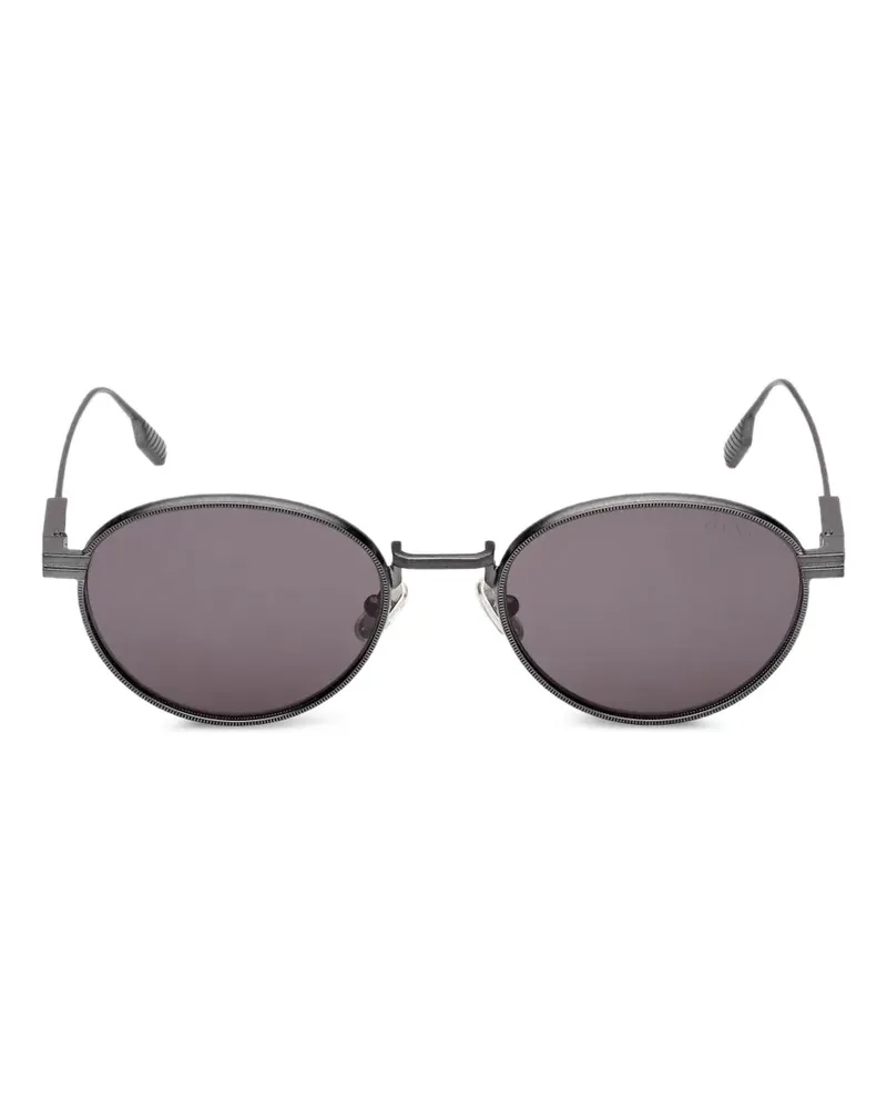 Ermenegildo Zegna oval-frame sunglasses - Grau Grau