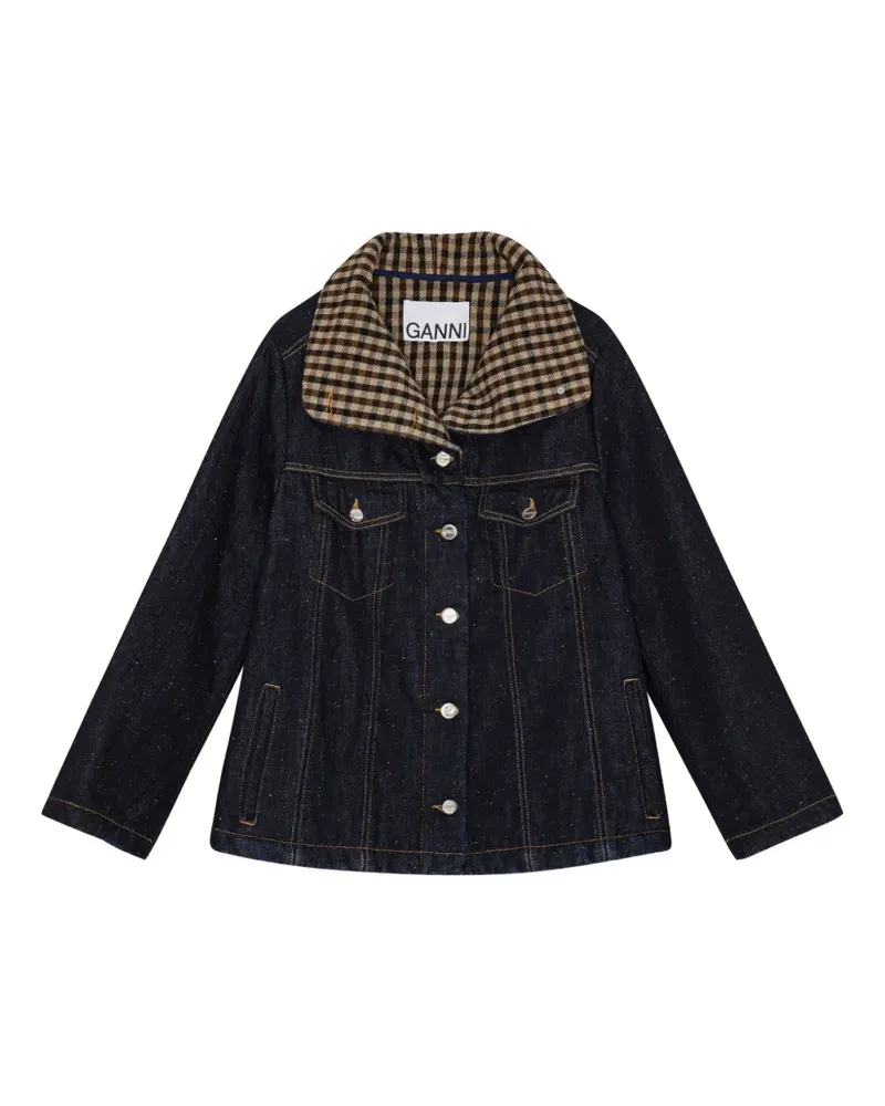 Ganni Klassische Jeansjacke - Blau Blau
