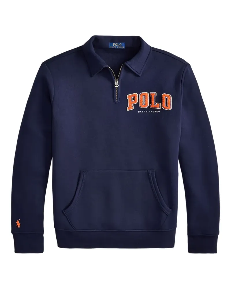Ralph Lauren Poloshirt mit Reißverschluss - Blau Blau