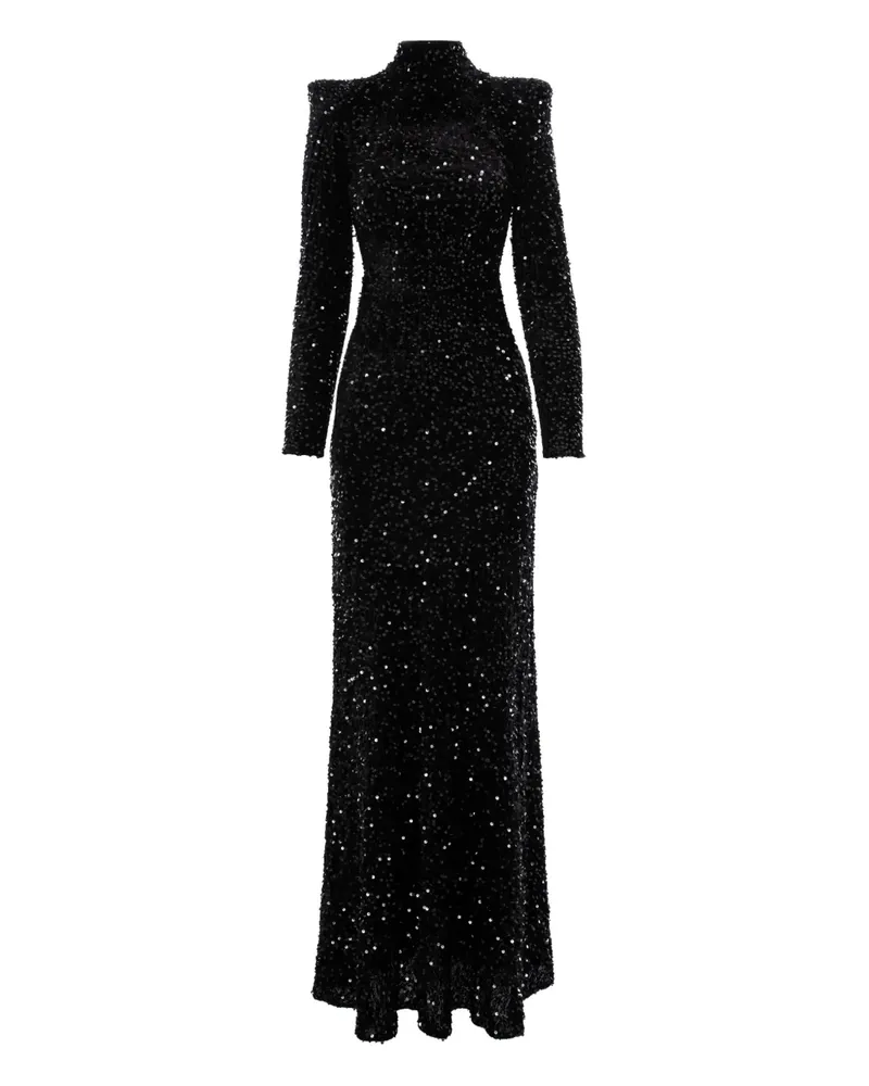 V:PM ATELIER Sabrina Maxikleid - Schwarz Schwarz