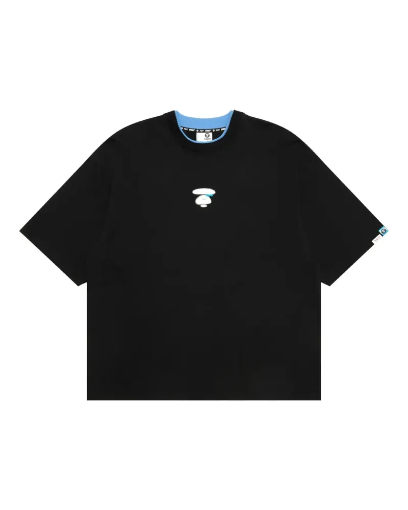 BAPE T-Shirt mit Logo-Print - Schwarz Schwarz