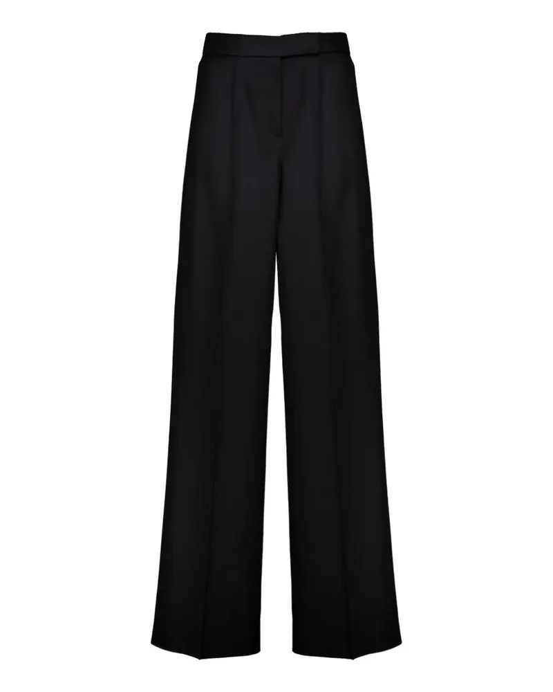 Max Mara Weite Camel-Hose mit Zobeloptik - Schwarz Schwarz
