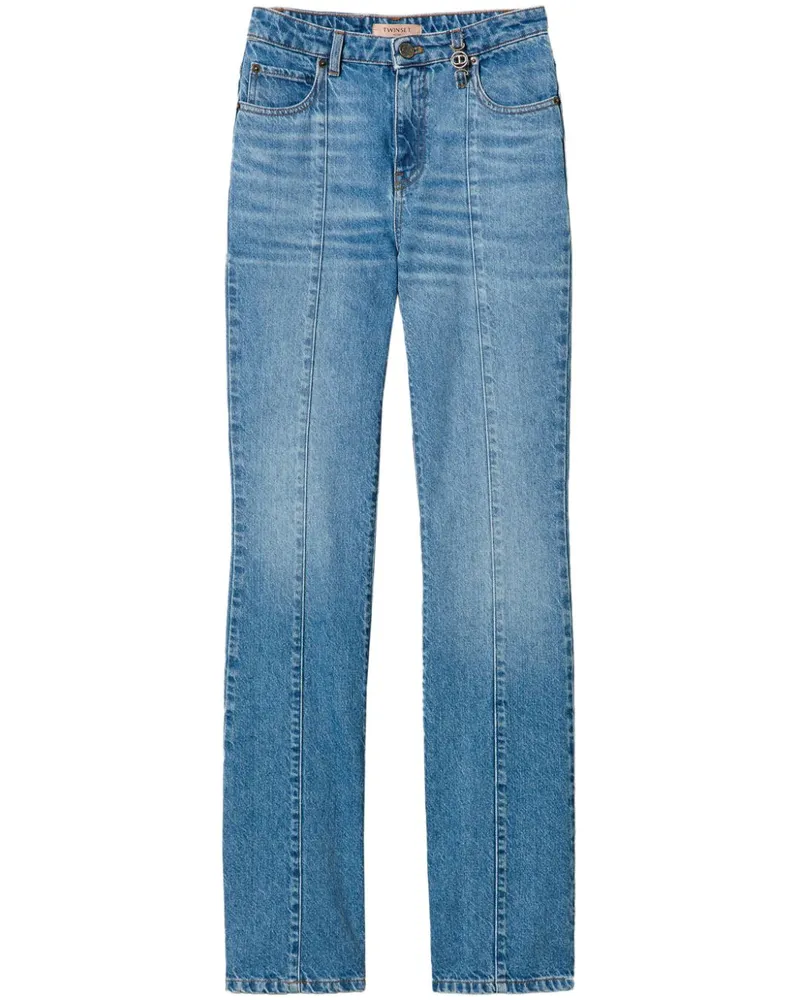 Twin-Set Schlagjeans im Five-Pocket-Design - Blau Blau