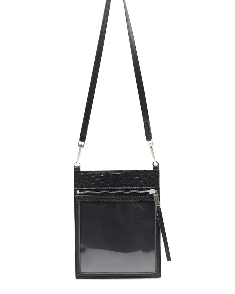 Rick Owens Schultertasche mit Reißverschluss - Schwarz Schwarz