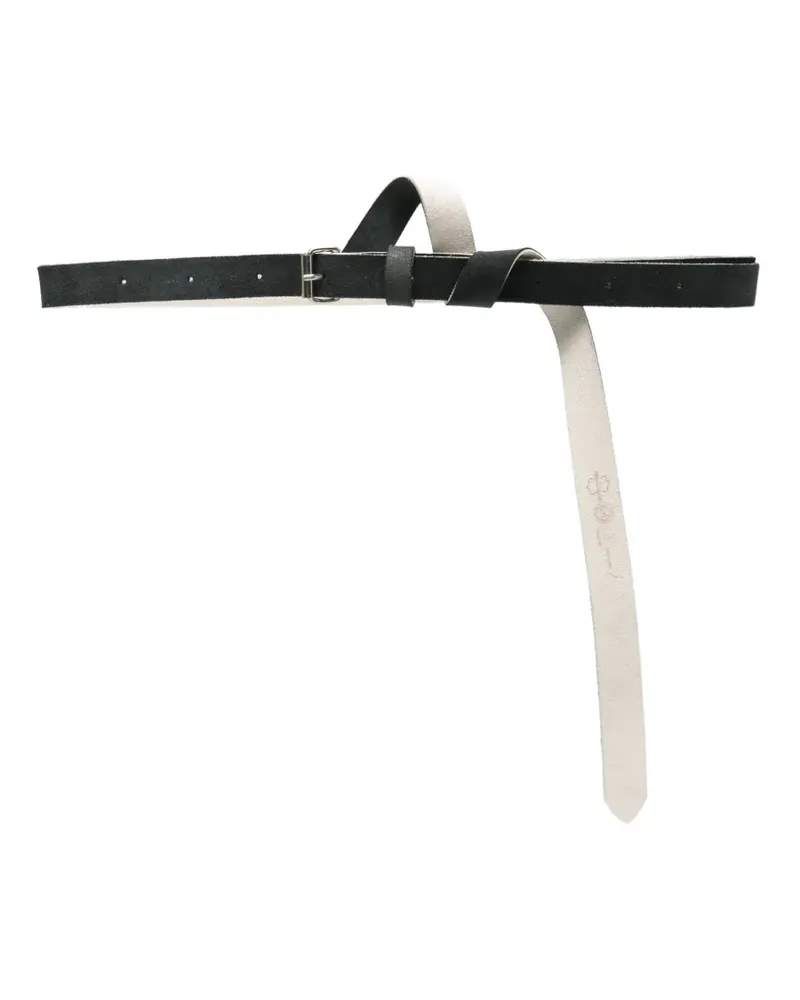 Marina Yee Origami leather belt - Schwarz Schwarz