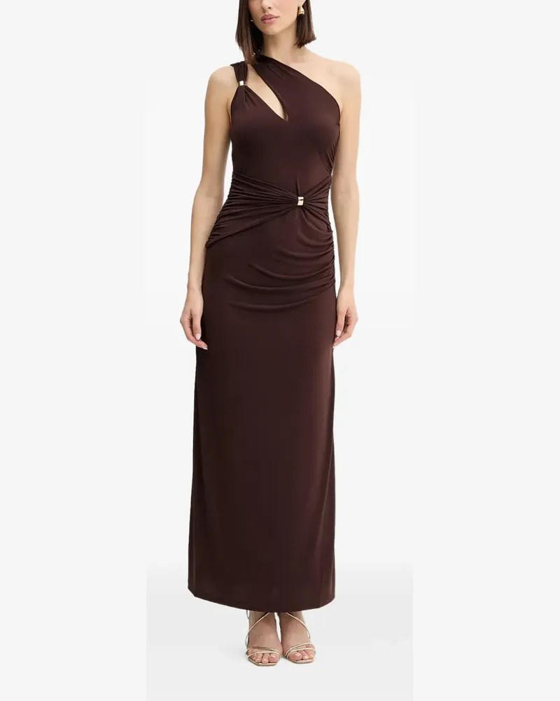 Hervé Léger Aurora cut-out ring-detail maxi dress - Braun Braun