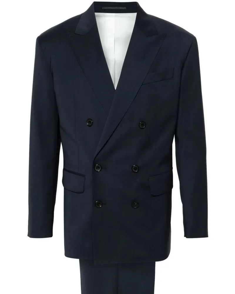 Dsquared2 Doppelreihiger Wallstreet Anzug - Blau Blau