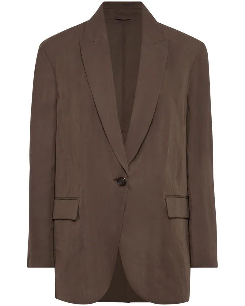 Brunello Cucinelli Einreihiges Sakko - Braun Braun