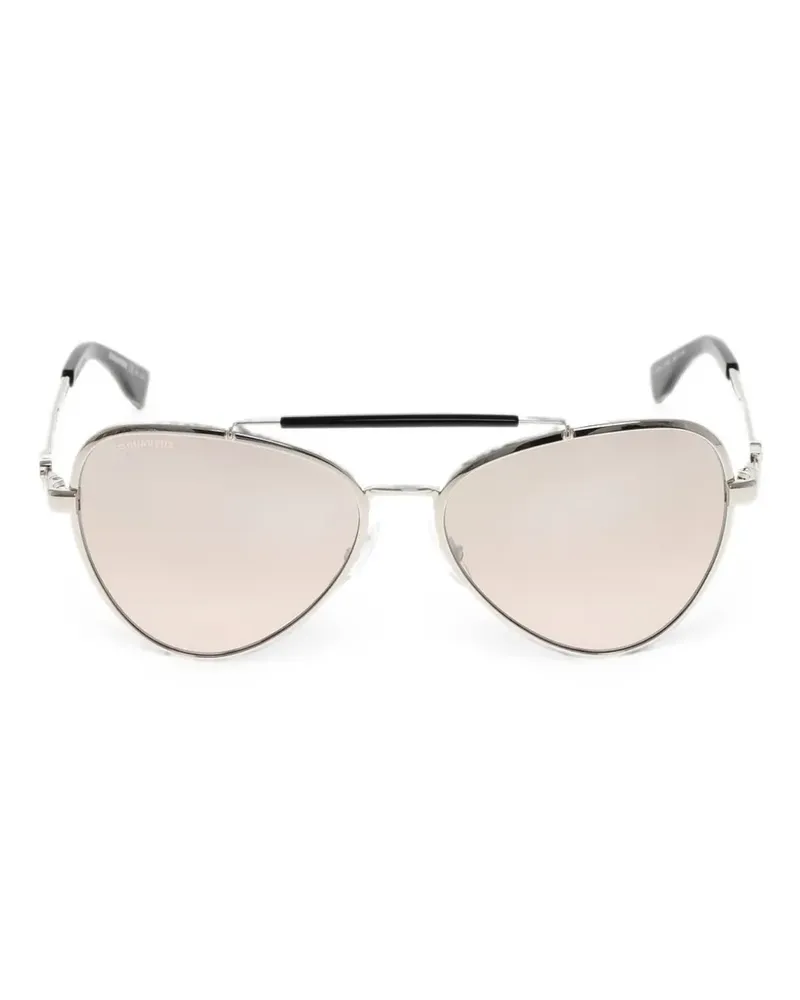 Dsquared2 logo-plaque pilot-frame sunglasses - Silber Silber