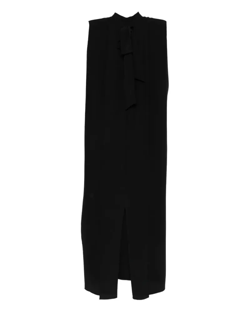 christian wijnants Dupas tie-detail midi dress - Schwarz Schwarz
