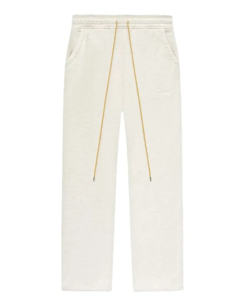 RHUDE script logo-print track pants - Nude Nude