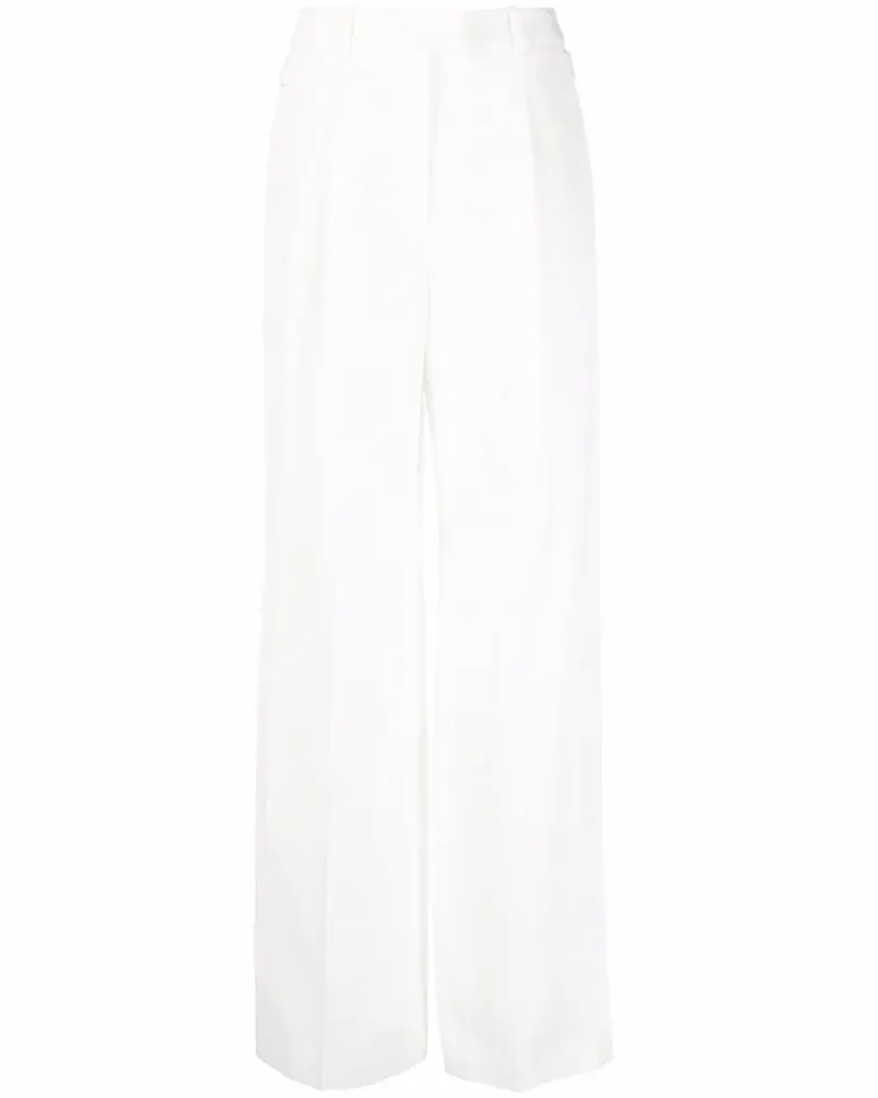 Fabiana Filippi Klassische High-Waist-Hose - Weiß Weiß