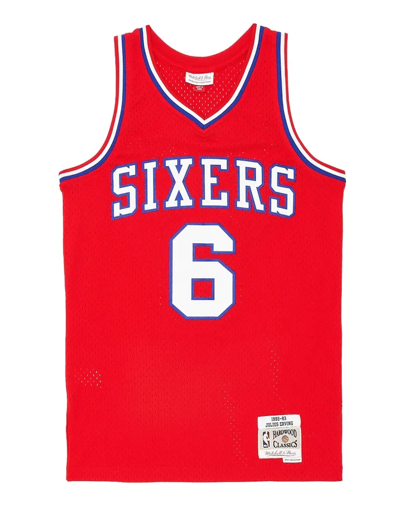 Mitchell & Ness 1982-83 Julius Erving Philadelphia 76ers Swingman tank top - Rot Rot