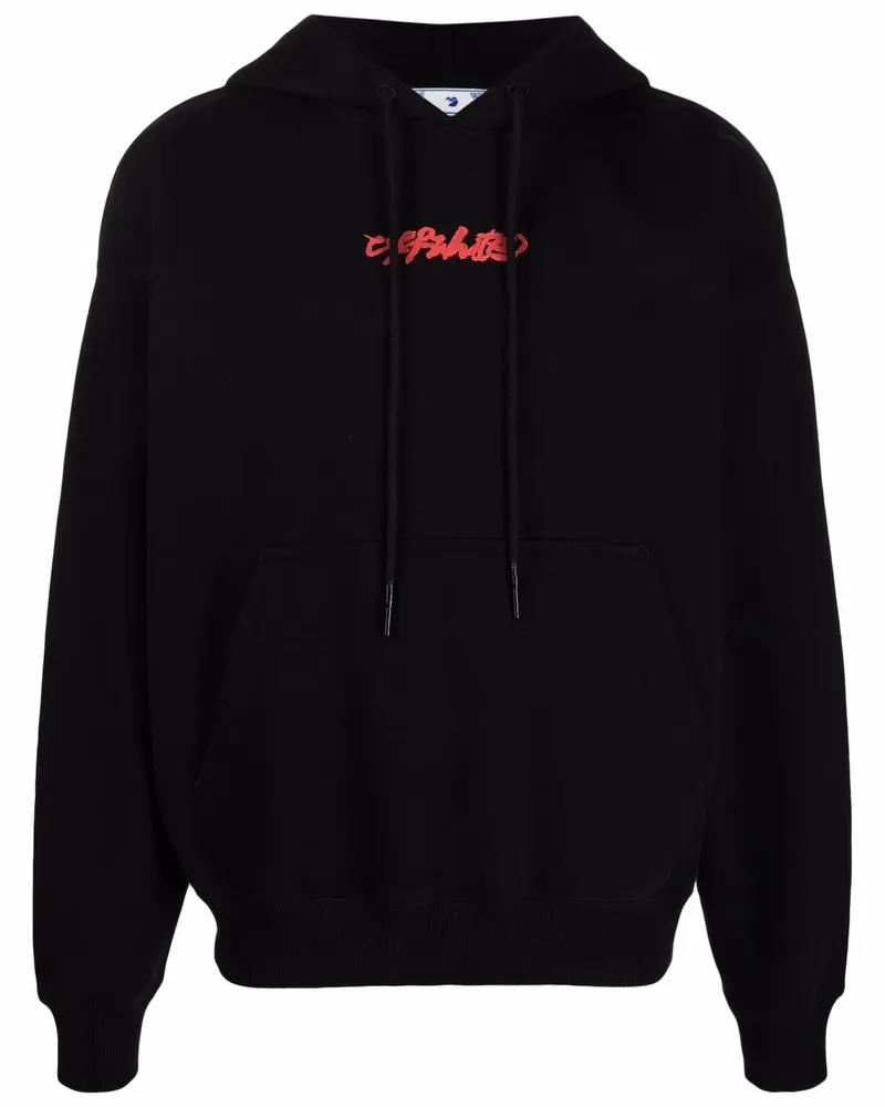 OFF-WHITE Hoodie mit Arrows-Print - Schwarz Schwarz